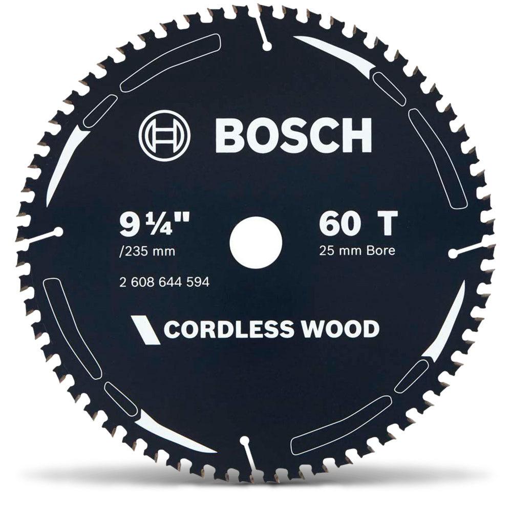 BOSCH 235mm 60T TCT Circular Saw Blade for Wood Cutting - CORDLESS WOOD