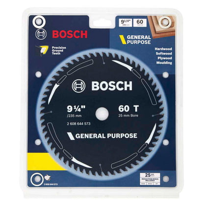 BOSCH 235mm 60T TCT Circular Saw Blade for Wood Cutting - GENERAL PURPOSE