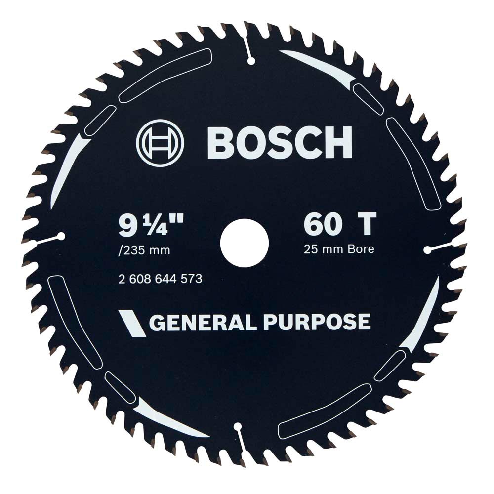 BOSCH 235mm 60T TCT Circular Saw Blade for Wood Cutting - GENERAL PURPOSE