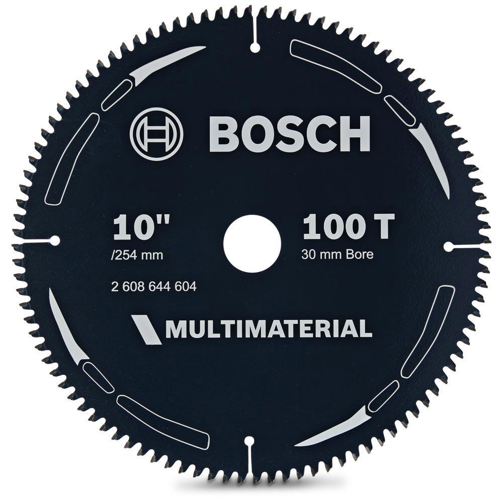 BOSCH 254mm 100T TCT Circular Saw Blade for Multi-Purpose Cutting - MULTIMATERIAL 2608644604