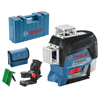 BOSCH 3 x 360 degrees Multi-Line Laser Level Green Beam with Bluetooth GLL3-80CG