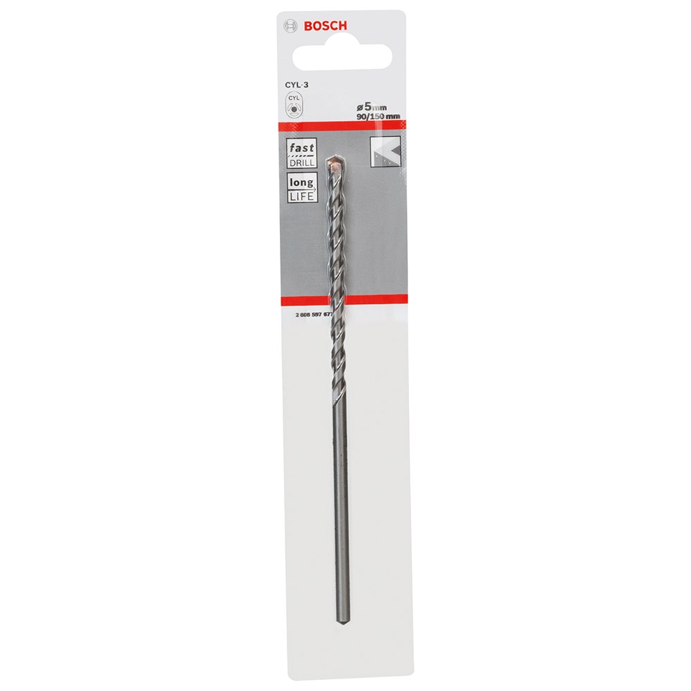 BOSCH 5 x 150mm Silver Percussion Masonry Drill Bit