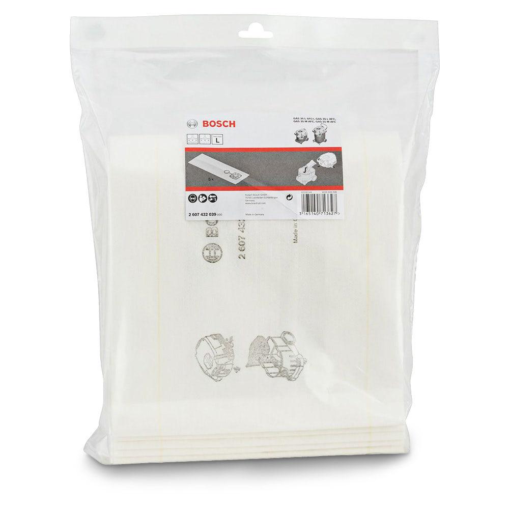 BOSCH 5pk Wet Vacuum Filter Bag 2607432039
