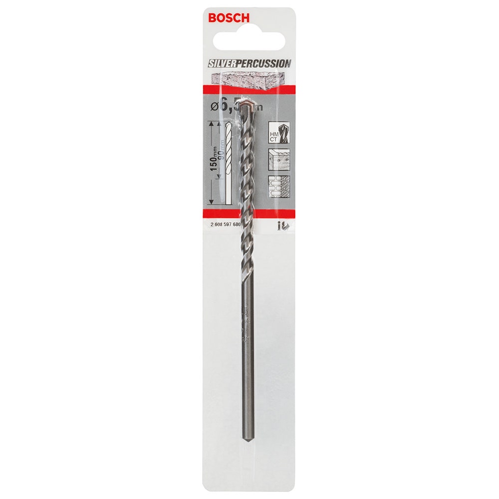BOSCH 6.5 x 150mm Silver Percussion Masonry Drill Bit