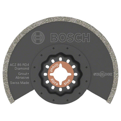 BOSCH 85mm Diamond-Grit Multi-Tool Segment Blade for Grout and Abrasive