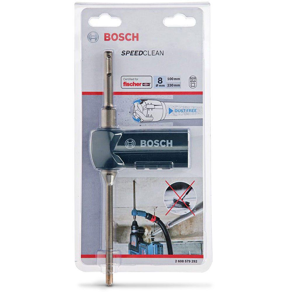 BOSCH 8.0 x 230mm 2-Cutter SDS-Plus TCT Dust Extraction Hammer Drill Bit - SPEEDCLEAN