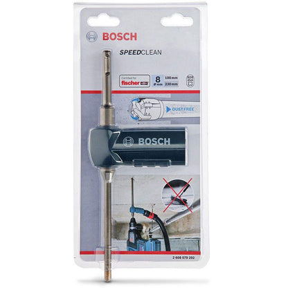 BOSCH 8.0 x 230mm 2-Cutter SDS-Plus TCT Dust Extraction Hammer Drill Bit - SPEEDCLEAN