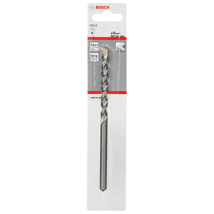 BOSCH 8 x 150mm Silver Percussion Masonry Drill Bit