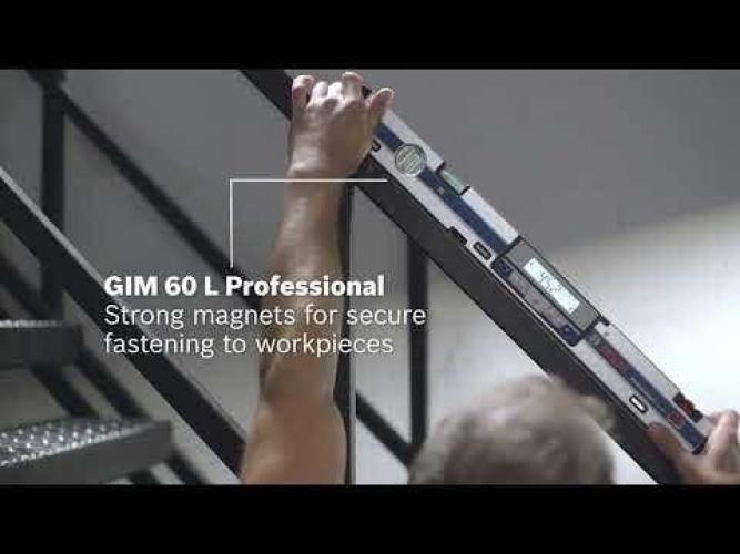 BOSCH Laser Measuring 600mm Digital Spirit Level with Laser Pointer GIM60L 601076900
