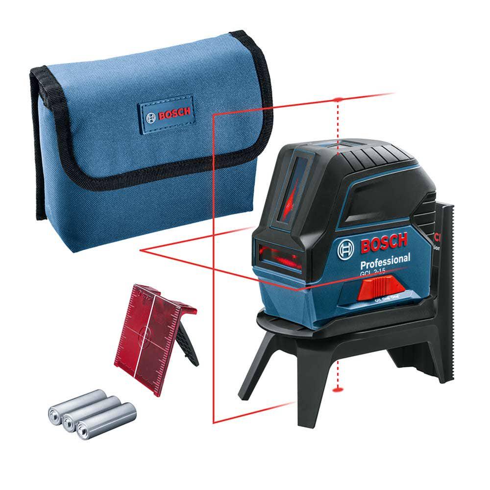 BOSCH Laser Measuring Red Crossline GCL215 0601066E02