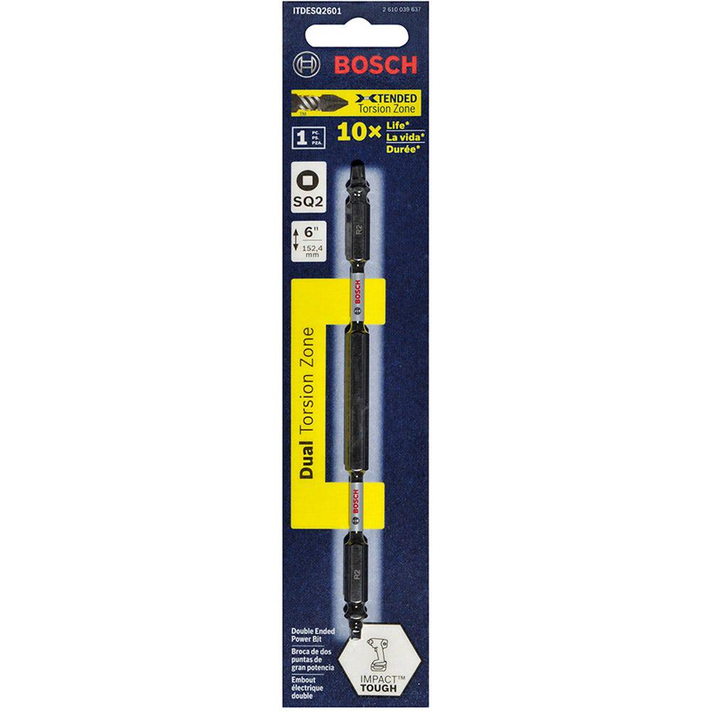 BOSCH R2 x 150mm Robertson Square Double-Ended Power Screwdriver Bit - IMPACT TOUGH