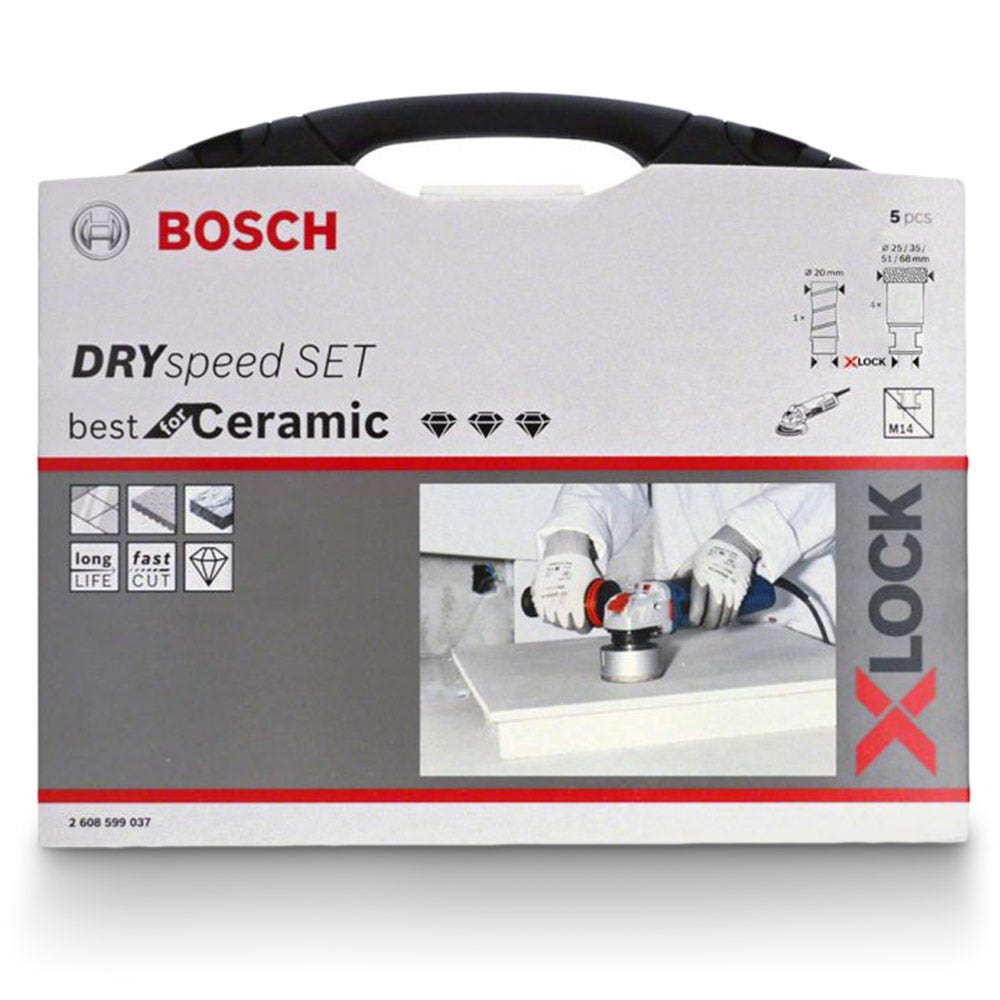 BOSCH X-LOCK DrySpeed Diamond Cutter Holesaw - 5 Piece