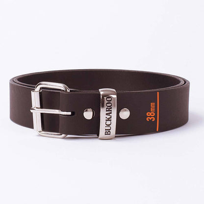 BUCKAROO 1 1 2 Wide Black Leather Uniform Belt KSB38