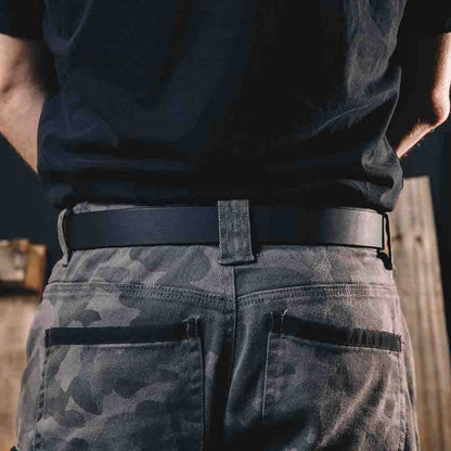 BUCKAROO 1 1 4 Wide Black Leather Uniform Belt KSB32