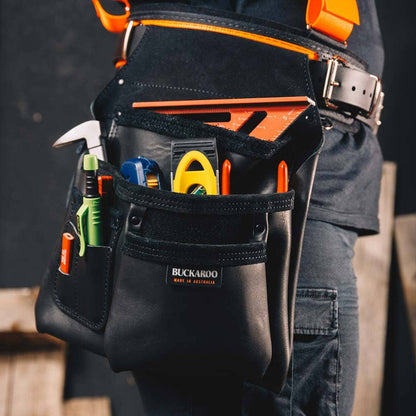 BUCKAROO 3 Pocket Formwork Bag - Black NBF3B