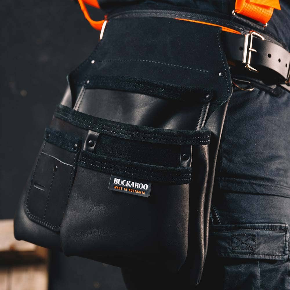 BUCKAROO 3 Pocket Formwork Bag - Black NBF3B