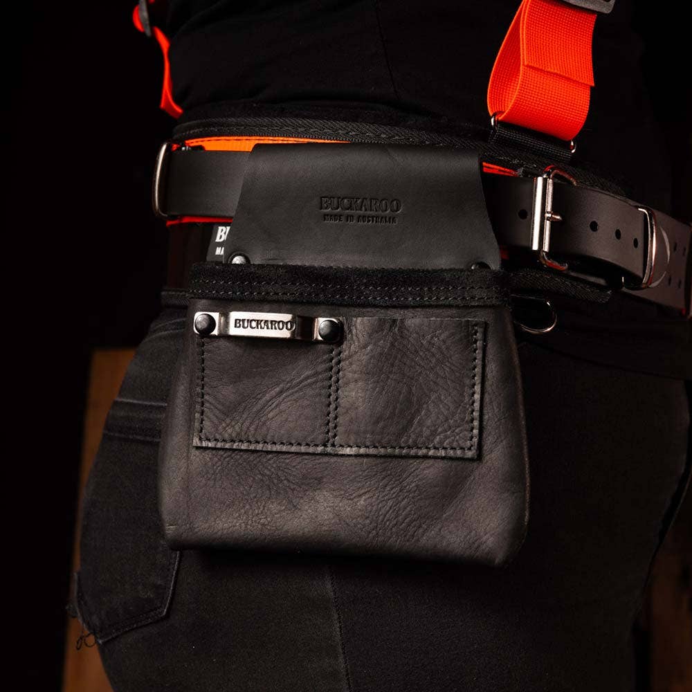 BUCKAROO 3 Pocket Leather Tool Bag TMCMB