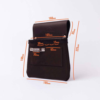 BUCKAROO 3 Pocket Leather Tool Bag TMCMB