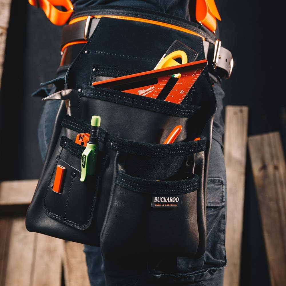 BUCKAROO 4 Pocket Formwork Bag - Black NBF4B