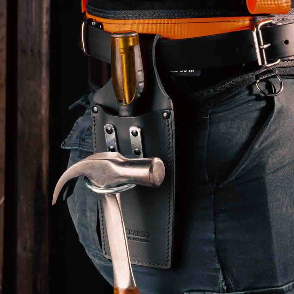 BUCKAROO Leather Combined Hammer and Chisel Frog TCHF