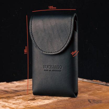 BUCKAROO Leather Phone Tool Holder Large HPP