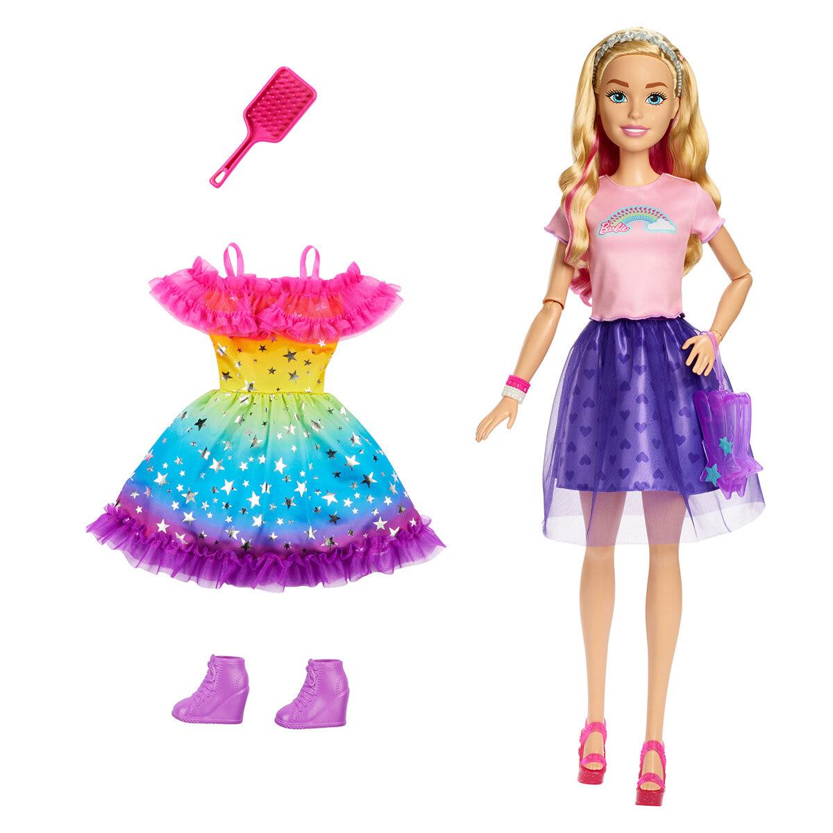 Barbie Large Doll With Accessories Set White