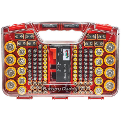 Battery Daddy Battery Organiser And Storage Case With Tester