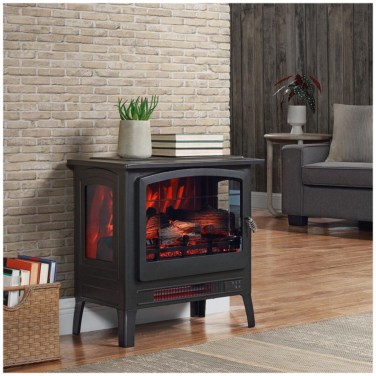 Bayside Furnishings Infrared Electric Fireplace Stove Heater