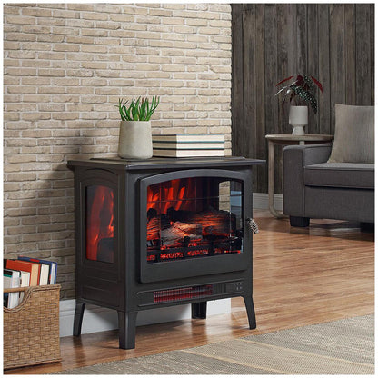 Bayside Furnishings Infrared Electric Fireplace Stove Heater