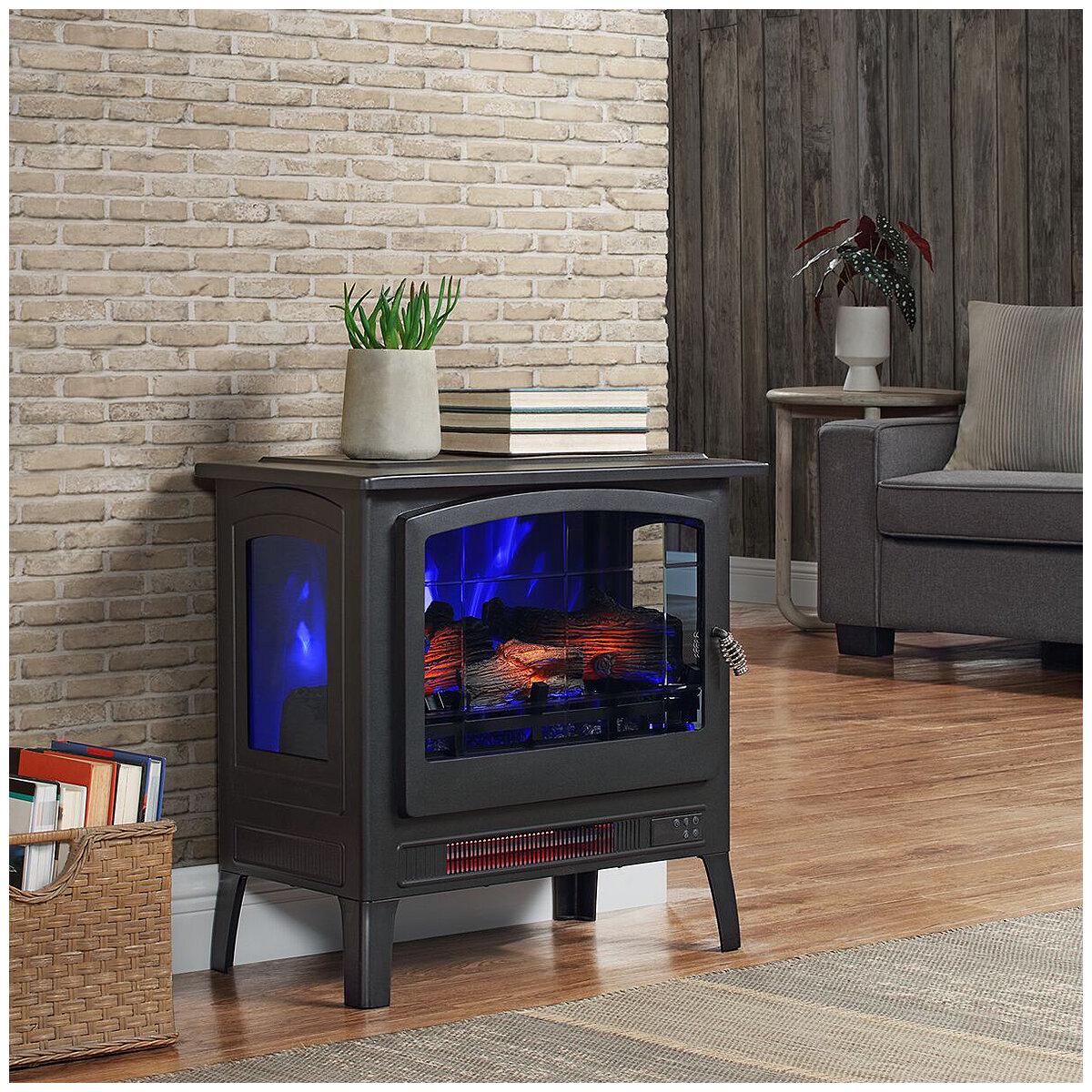 Bayside Furnishings Infrared Electric Fireplace Stove Heater