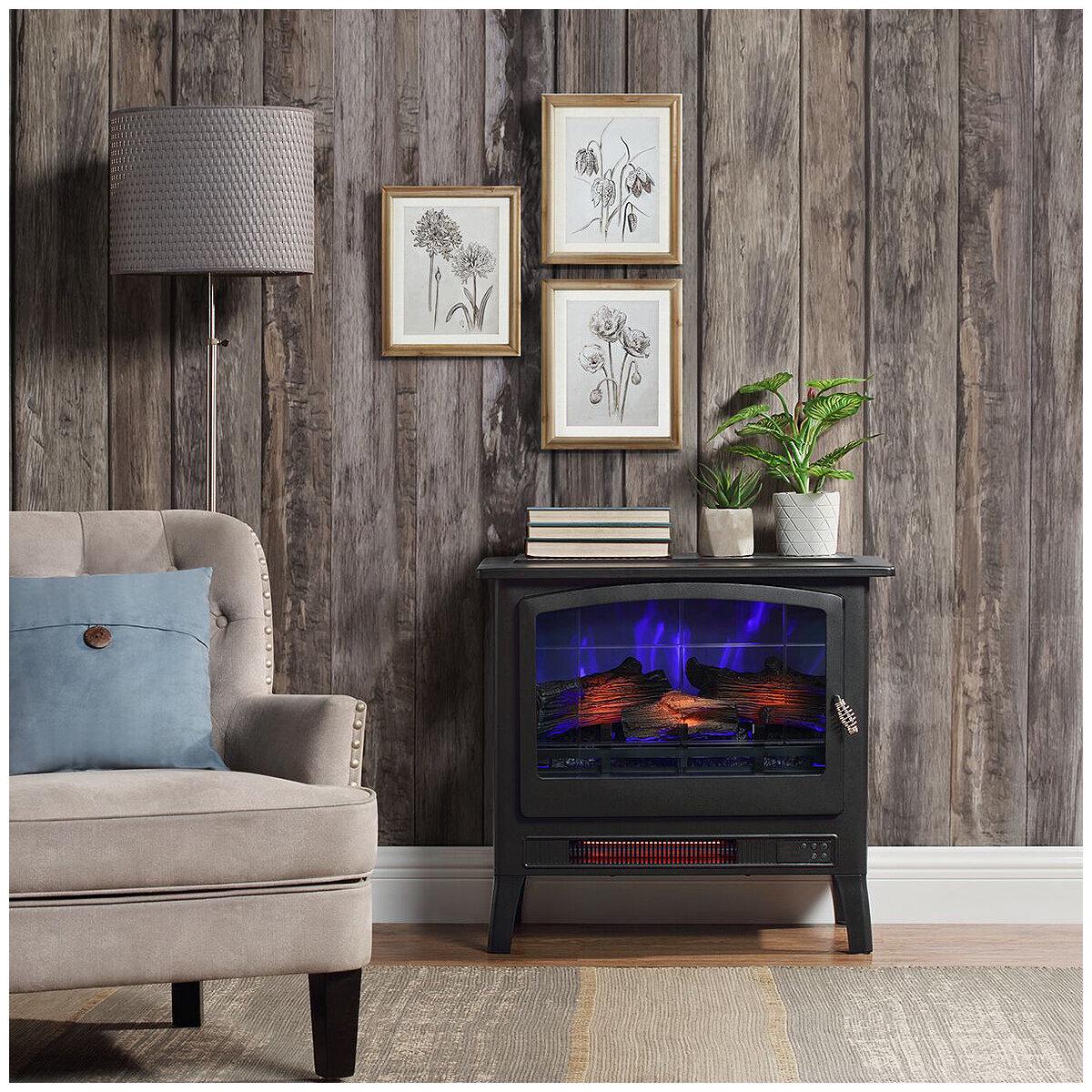 Bayside Furnishings Infrared Electric Fireplace Stove Heater