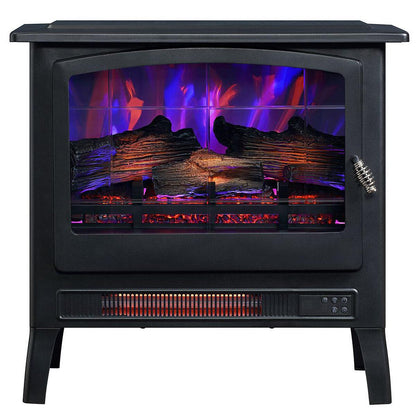 Bayside Furnishings Infrared Electric Fireplace Stove Heater