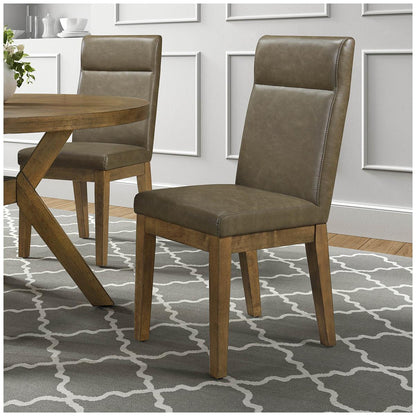 Bayside Furnishings Dining Chairs Brown 2 Pack