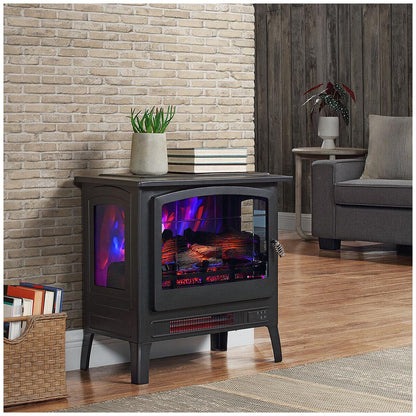 Bayside Furnishings Infrared Electric Fireplace Stove Heater