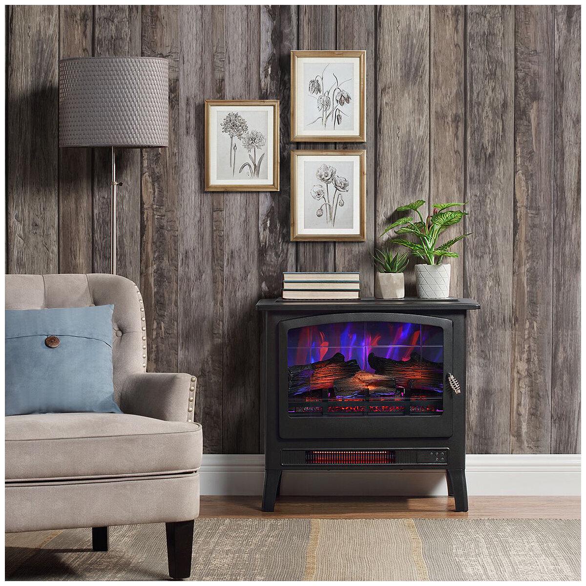 Bayside Furnishings Infrared Electric Fireplace Stove Heater