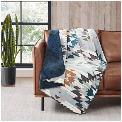 Bearpaw Reversible Plush Throw 127cm x 177cm Cascade Slate