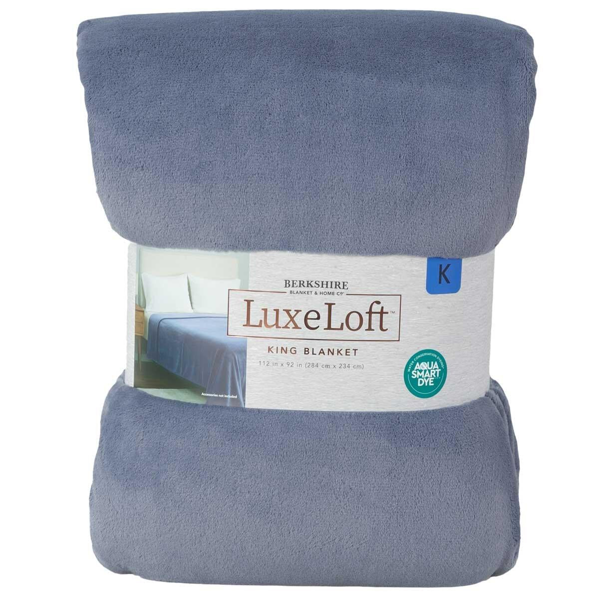 Berkshire Blanket and Home Co. Luxe Loft Blanket King Blue