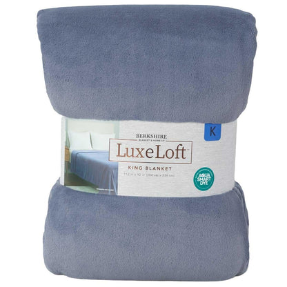 Berkshire Blanket and Home Co. Luxe Loft Blanket King Blue