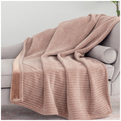 Berkshire Chenille Knit Throw 152 x 178cm Pine Bark
