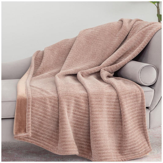Berkshire Chenille Knit Throw 152 x 178cm Pine Bark