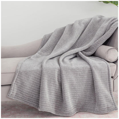 Berkshire Chenille Knit Throw 152 x 178cm Pine Bark