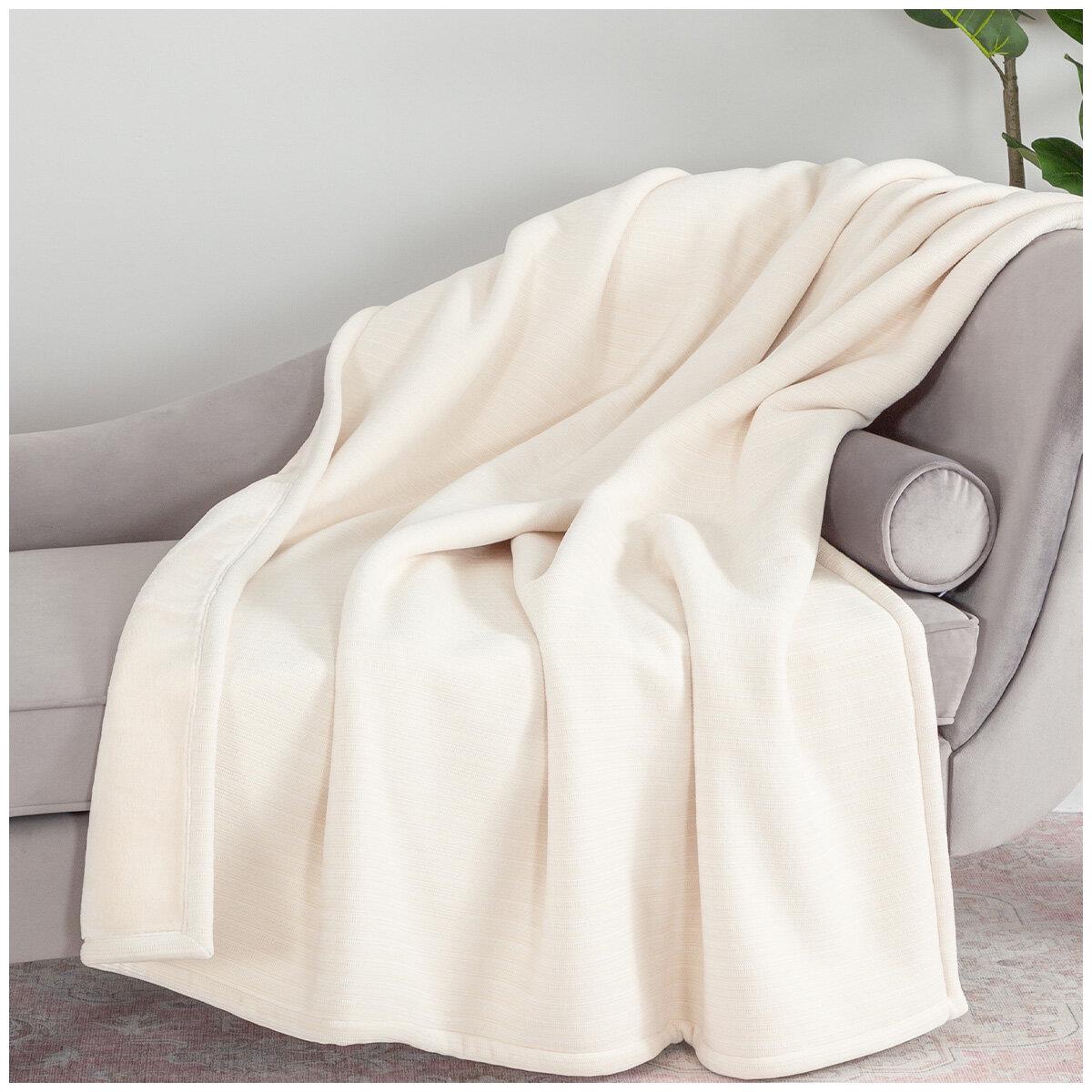 Berkshire Chenille Knit Throw 152 x 178cm Pine Bark