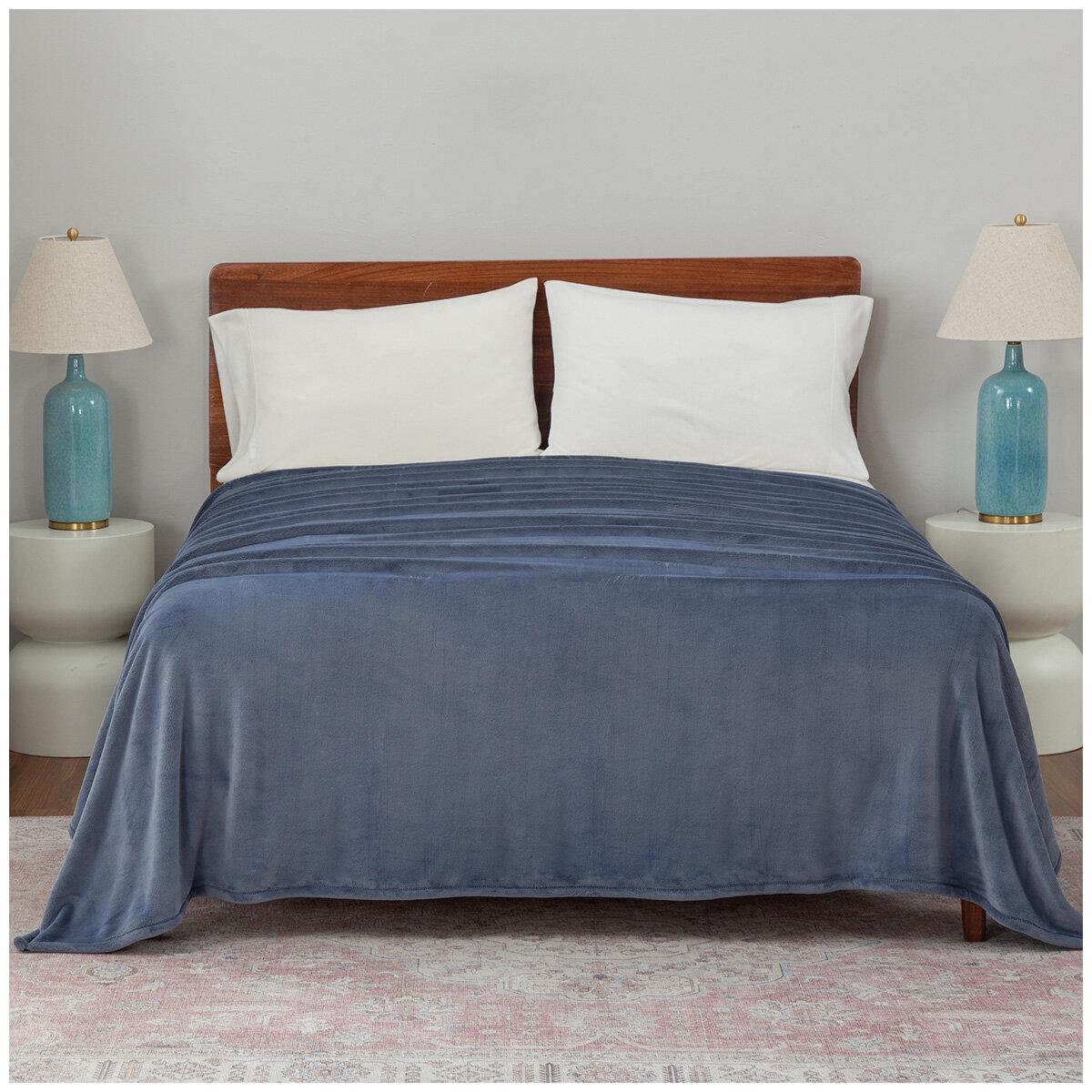 Berkshire Luxe Loft Blanket Queen Hushed Auburn