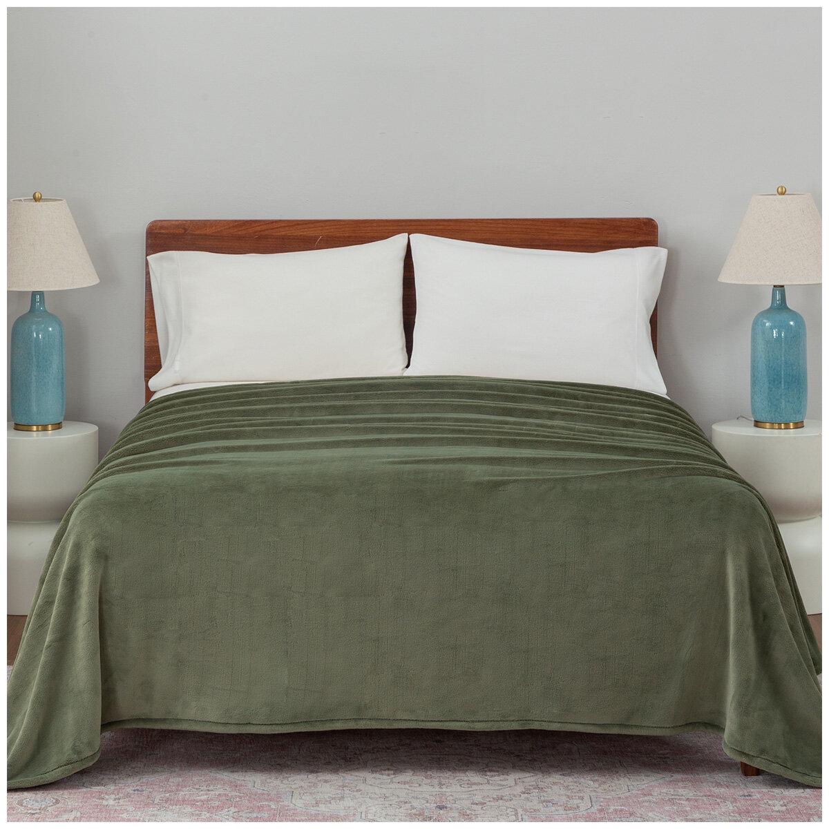 Berkshire Luxe Loft Blanket Queen Hushed Auburn