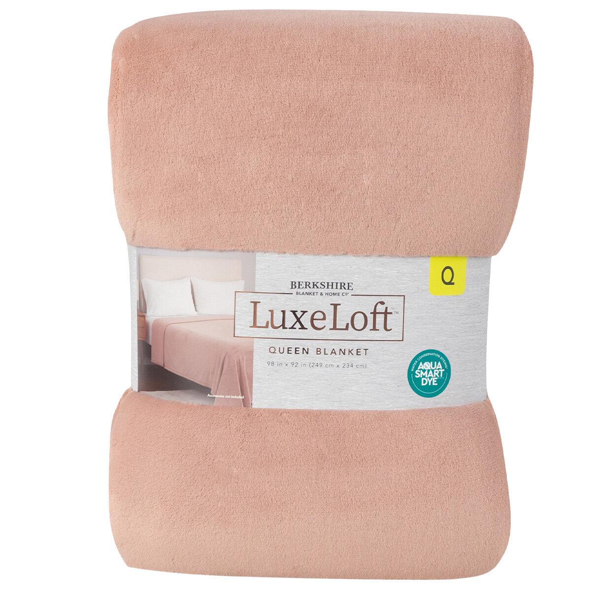 Berkshire Luxe Loft Blanket Queen Hushed Auburn