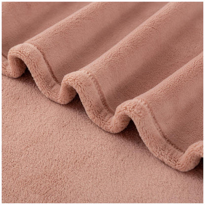 Berkshire Luxe Loft Blanket Queen Hushed Auburn