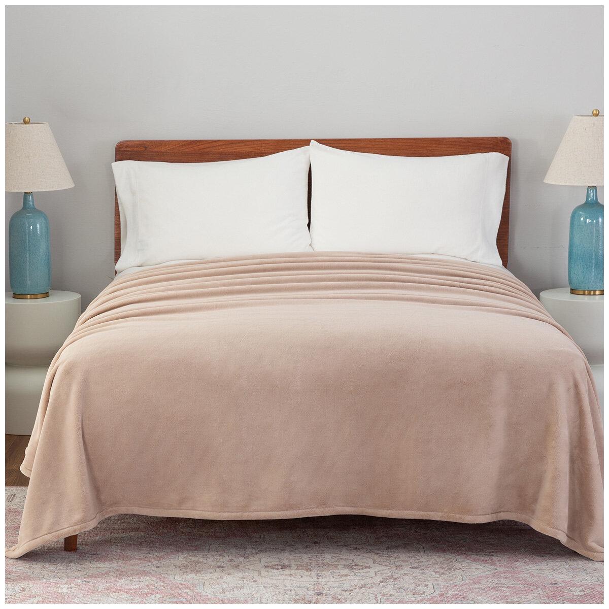 Berkshire Luxe Loft Blanket Queen Hushed Auburn