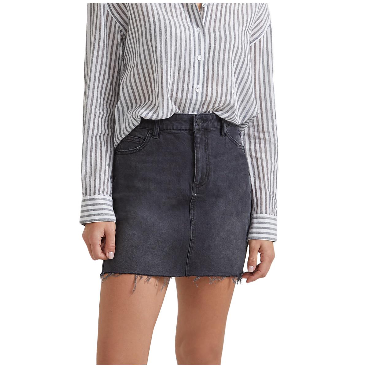 Bettina Liano Women's Denim Skirt Black
