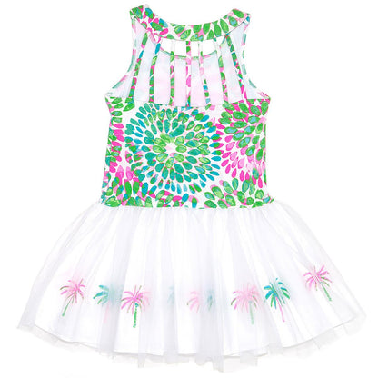 Biscotti Girls' Dress Palm Tree