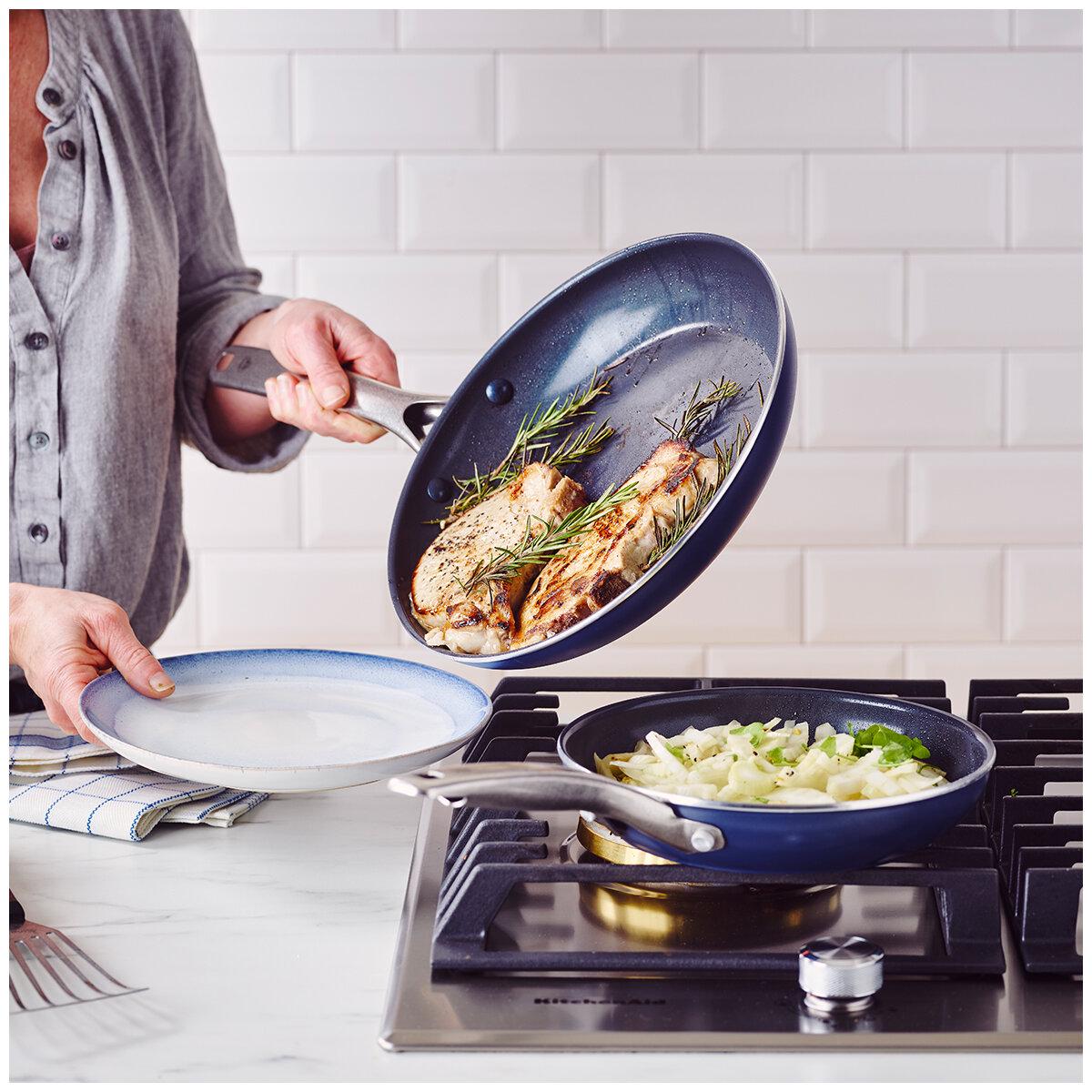 Blue Diamond Nonstick Ceramic Frypans 2 Pack